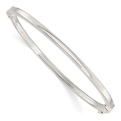 Sterling Silver Hinged Bangle Bracelet