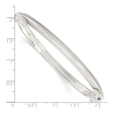 Sterling Silver Hinged Bangle Bracelet – view 4