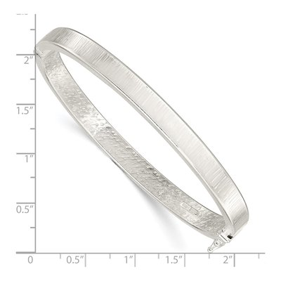 Sterling Silver Hinged Bangle Bracelet – view 4