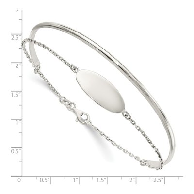 Sterling Silver Bangle Bracelet – view 3