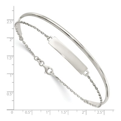 Sterling Silver Bangle Bracelet – view 3