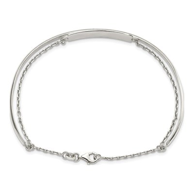 Sterling Silver Bangle Bracelet – view 4