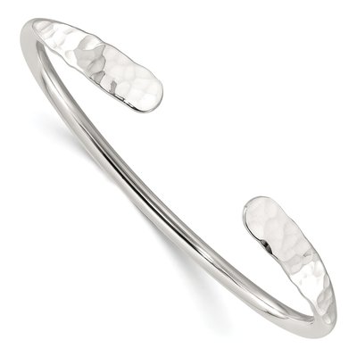Sterling Silver Hammered Cuff Bracelet