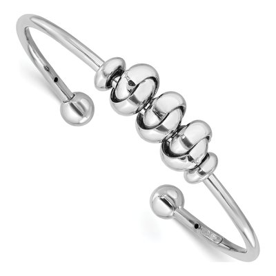 Sterling Silver Knot Cuff Bracelet