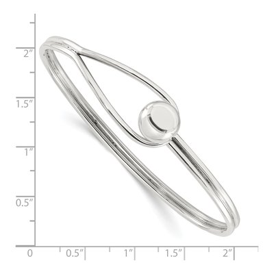 Sterling Silver Ball Bangle Bracelet – view 4