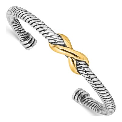 Sterling Silver Infinity Cuff Bracelet