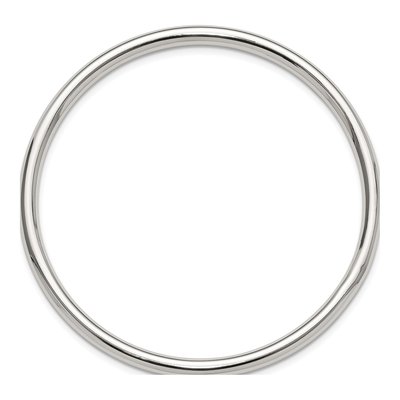 Sterling Silver Tube Slip-On Bangle Bracelet – view 3
