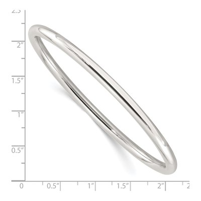 Sterling Silver Tube Slip-On Bangle Bracelet – view 4