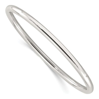 Sterling Silver Tube Slip-On Bangle Bracelet