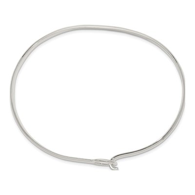 Sterling Silver Flexible Bangle Bracelet – view 3