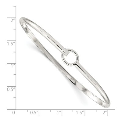 Sterling Silver Flexible Bangle Bracelet – view 4