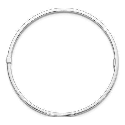 Sterling Silver Square Tube Bangle Bracelet – view 3