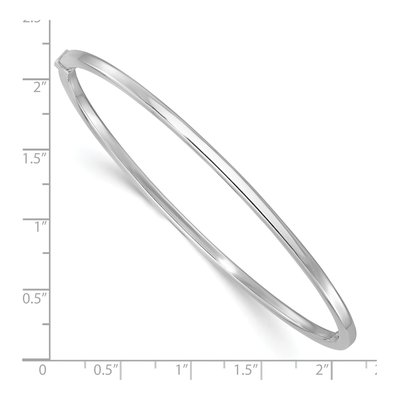 Sterling Silver Square Tube Bangle Bracelet – view 4
