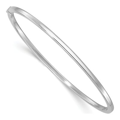 Sterling Silver Square Tube Bangle Bracelet