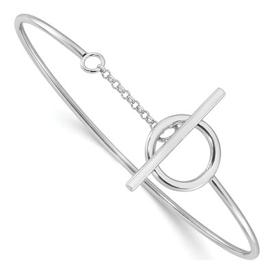 Sterling Silver Toggle Bangle Bracelet