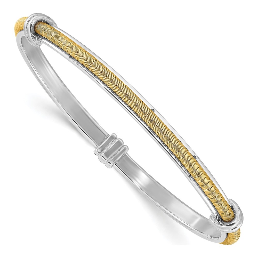 Sterling Silver Textured Slip-On Bangle Bracelet