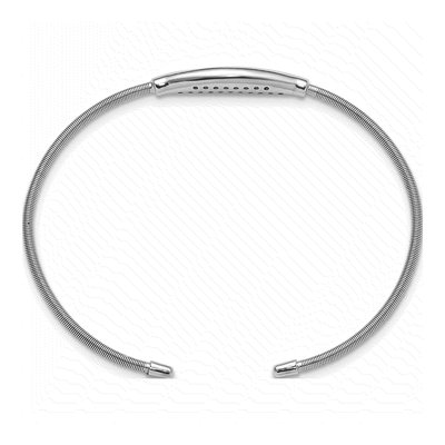 Sterling Silver CZ Cuff Bracelet – view 2