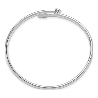 Sterling Silver CZ Arrow Cuff Bracelet – view 3