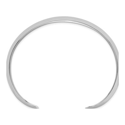Sterling Silver Domed Cuff Bracelet – view 3