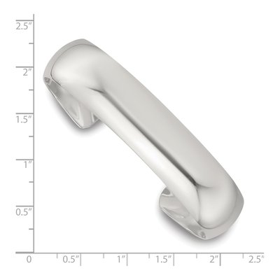 Sterling Silver Domed Cuff Bracelet – view 4