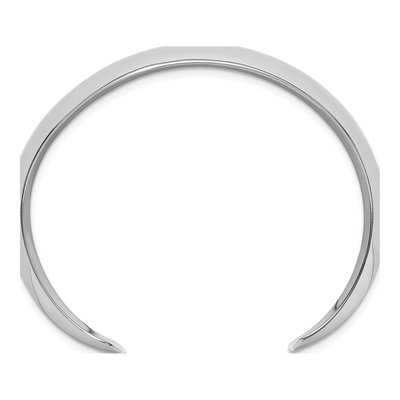 Sterling Silver Domed Cuff Bracelet – view 3