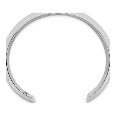 Sterling Silver Domed Cuff Bracelet – view 3
