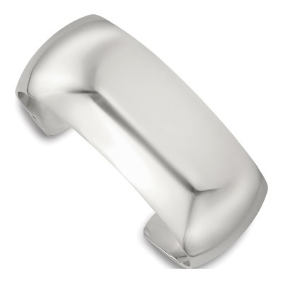 Sterling Silver Domed Cuff Bracelet