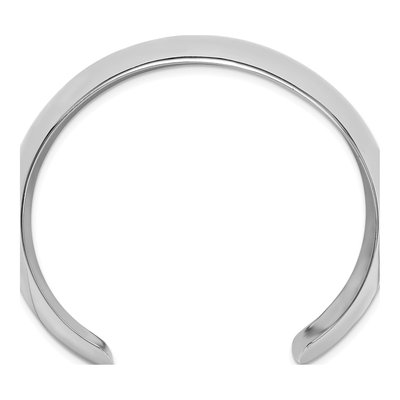 Sterling Silver Domed Cuff Bracelet – view 3