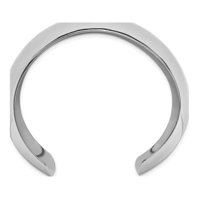 Sterling Silver Domed Cuff Bracelet – view 3