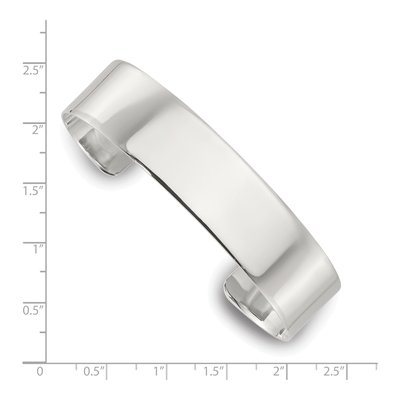 Sterling Silver Flat Cuff Bracelet – view 4