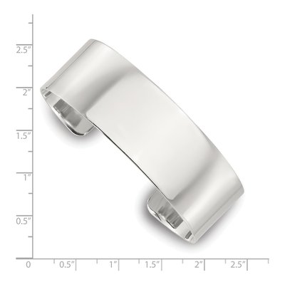 Sterling Silver Flat Cuff Bracelet – view 4