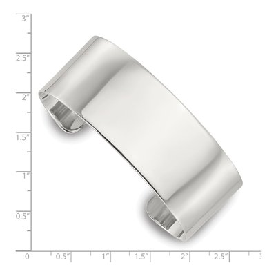 Sterling Silver Flat Cuff Bracelet – view 4