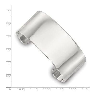 Sterling Silver Flat Cuff Bracelet – view 4