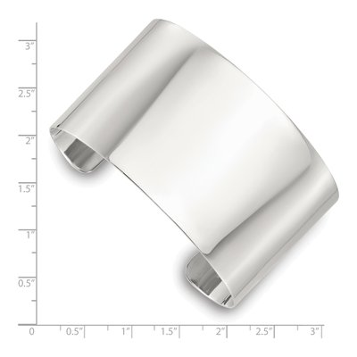 Sterling Silver Flat Cuff Bracelet – view 4