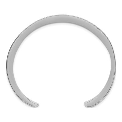 Sterling Silver Concave Cuff Bracelet – view 3
