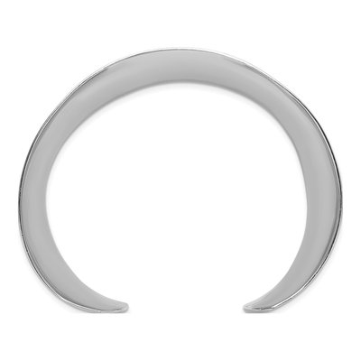 Sterling Silver Concave Cuff Bracelet – view 3