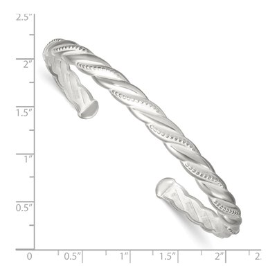 Sterling Silver Twisted Cuff Bracelet – view 4