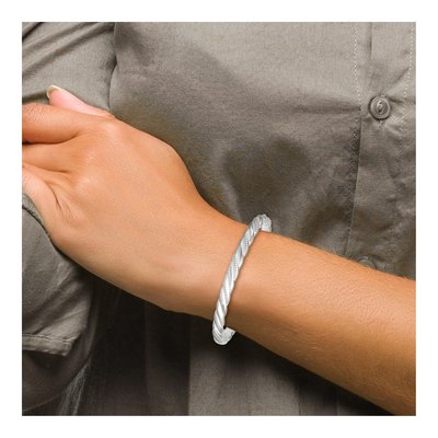 Sterling Silver Twisted Cuff Bracelet – view 5