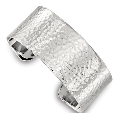 Sterling Silver Hammered Cuff Bracelet