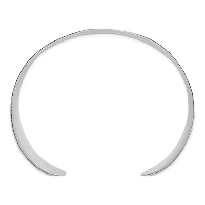 Sterling Silver Hammered Cuff Bracelet – view 2