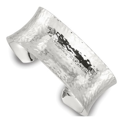 Sterling Silver Hammered Cuff Bracelet