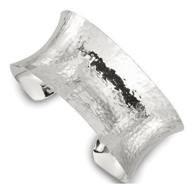 Sterling Silver Hammered Cuff Bracelet
