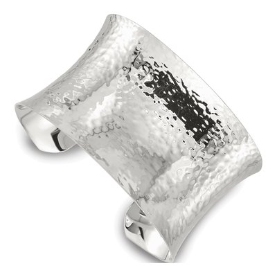 Sterling Silver Hammered Cuff Bracelet