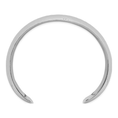 Sterling Silver Hammered Cuff Bracelet – view 2