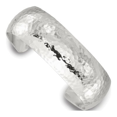 Sterling Silver Hammered Cuff Bracelet