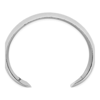 Sterling Silver Hammered Cuff Bracelet – view 2