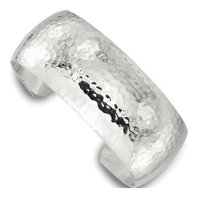 Sterling Silver Hammered Cuff Bracelet