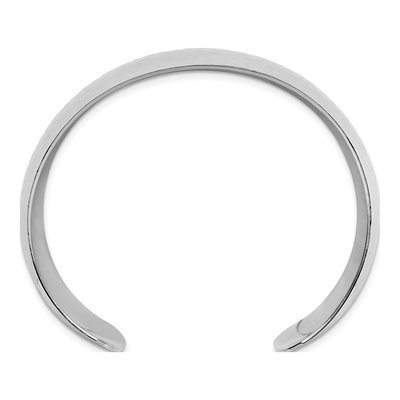 Sterling Silver Hammered Domed Cuff Bracelet – view 2