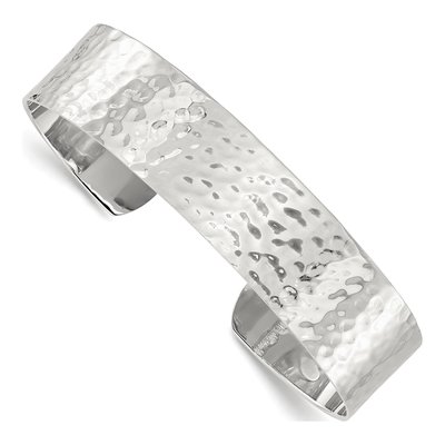 Sterling Silver Hammered Cuff Bracelet