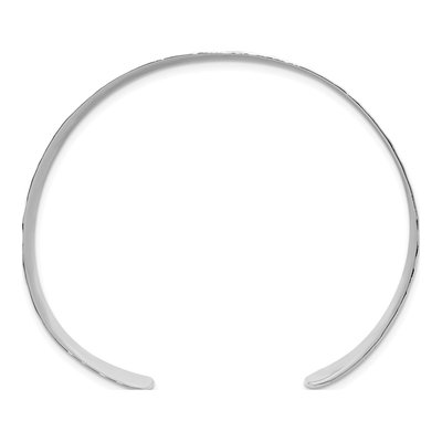 Sterling Silver Hammered Cuff Bracelet – view 2